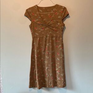 Horny Toad Brown Ruched Mini Sundress